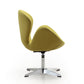 Manhattan Comfort Raspberry Orange and Polished Chrome Wool Blend Adjustable Swivel Chair | Accent Chairs | Modishstore-15