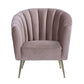 Manhattan Comfort Rosemont Green and Gold Velvet Accent Chair | Accent Chairs | Modishstore-8