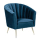 Manhattan Comfort Rosemont Green and Gold Velvet Accent Chair | Accent Chairs | Modishstore-4