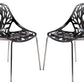 LeisureMod Modern Asbury Dining Chair w/ Chromed Legs, Set of 2 | Dining Chairs | Modishstore - 10