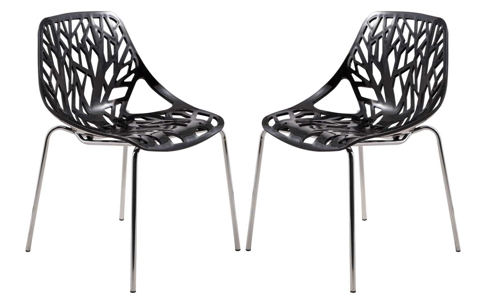 LeisureMod Modern Asbury Dining Chair w/ Chromed Legs, Set of 2 | Dining Chairs | Modishstore - 10
