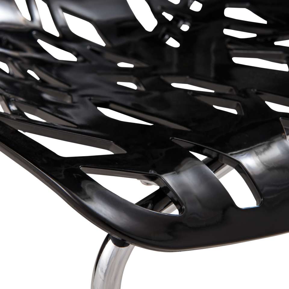 LeisureMod Modern Asbury Dining Chair w/ Chromed Legs, Set of 2 | Dining Chairs | Modishstore - 7