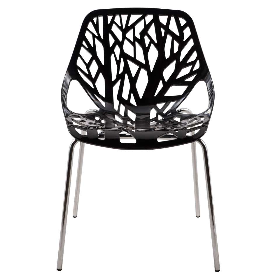LeisureMod Modern Asbury Dining Chair w/ Chromed Legs | Dining Chairs | Modishstore - 5
