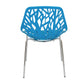 LeisureMod Modern Asbury Dining Chair w/ Chromed Legs, Set of 2 | Dining Chairs | Modishstore - 8