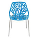 LeisureMod Modern Asbury Dining Chair w/ Chromed Legs, Set of 4 | Dining Chairs | Modishstore - 3