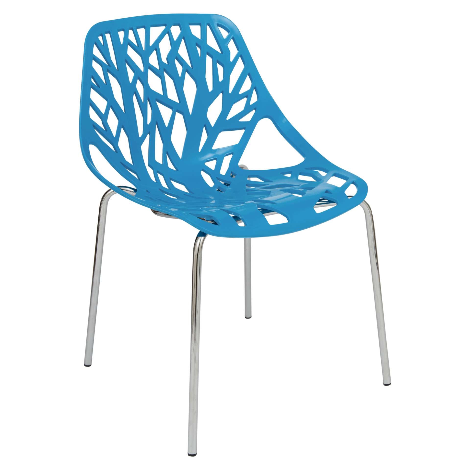 LeisureMod Modern Asbury Dining Chair w/ Chromed Legs | Dining Chairs | Modishstore - 5