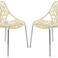 LeisureMod Modern Asbury Dining Chair w/ Chromed Legs, Set of 2 | Dining Chairs | Modishstore - 11