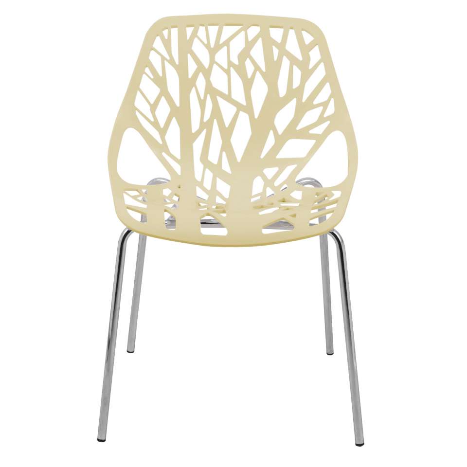 LeisureMod Modern Asbury Dining Chair w/ Chromed Legs, Set of 2 | Dining Chairs | Modishstore - 12