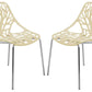 LeisureMod Modern Asbury Dining Chair w/ Chromed Legs, Set of 4 | Dining Chairs | Modishstore - 18