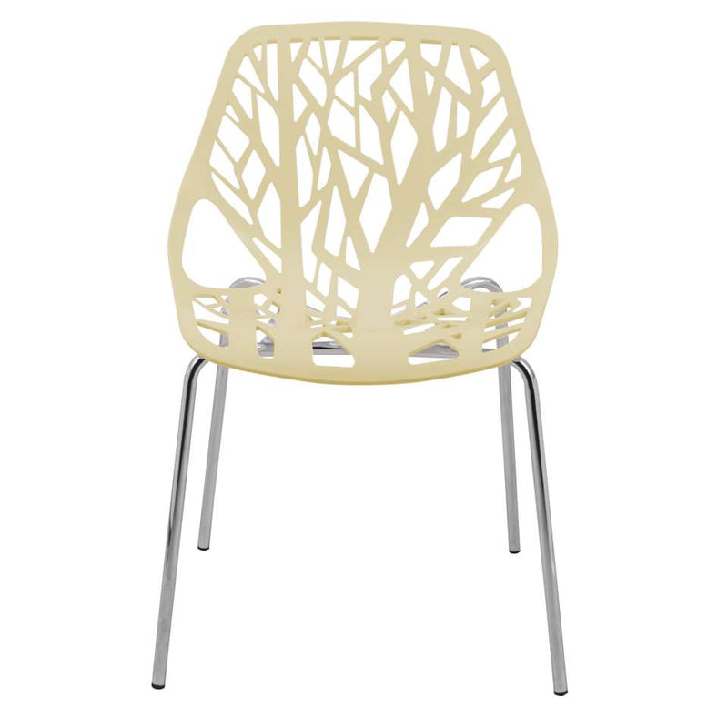 LeisureMod Modern Asbury Dining Chair w/ Chromed Legs, Set of 4 | Dining Chairs | Modishstore - 12