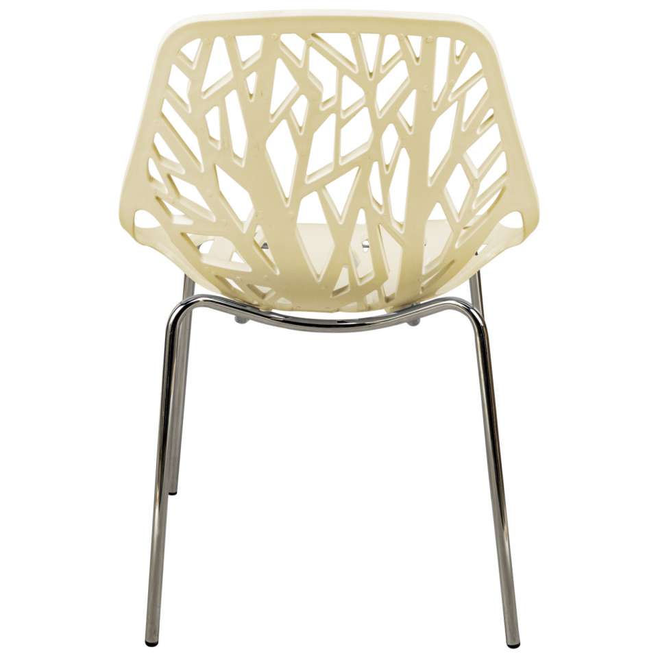 LeisureMod Modern Asbury Dining Chair w/ Chromed Legs, Set of 4 | Dining Chairs | Modishstore - 14