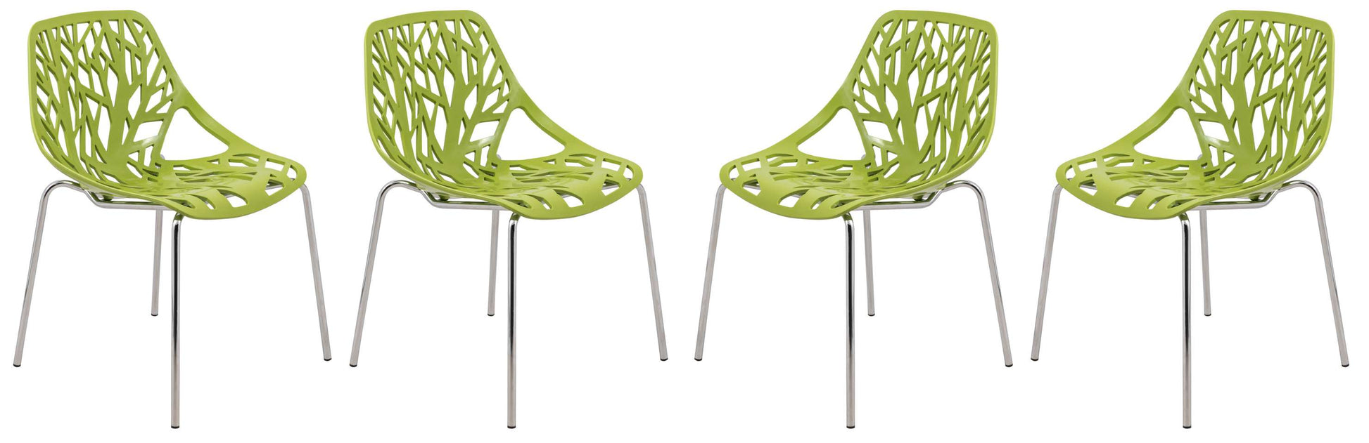 LeisureMod Modern Asbury Dining Chair w/ Chromed Legs, Set of 4 | Dining Chairs | Modishstore - 22