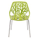 LeisureMod Modern Asbury Dining Chair w/ Chromed Legs, Set of 4 | Dining Chairs | Modishstore - 30