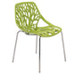 LeisureMod Modern Asbury Dining Chair w/ Chromed Legs | Dining Chairs | Modishstore - 25