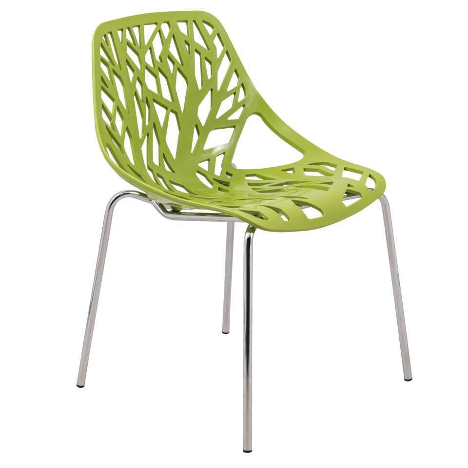 LeisureMod Modern Asbury Dining Chair w/ Chromed Legs | Dining Chairs | Modishstore - 25
