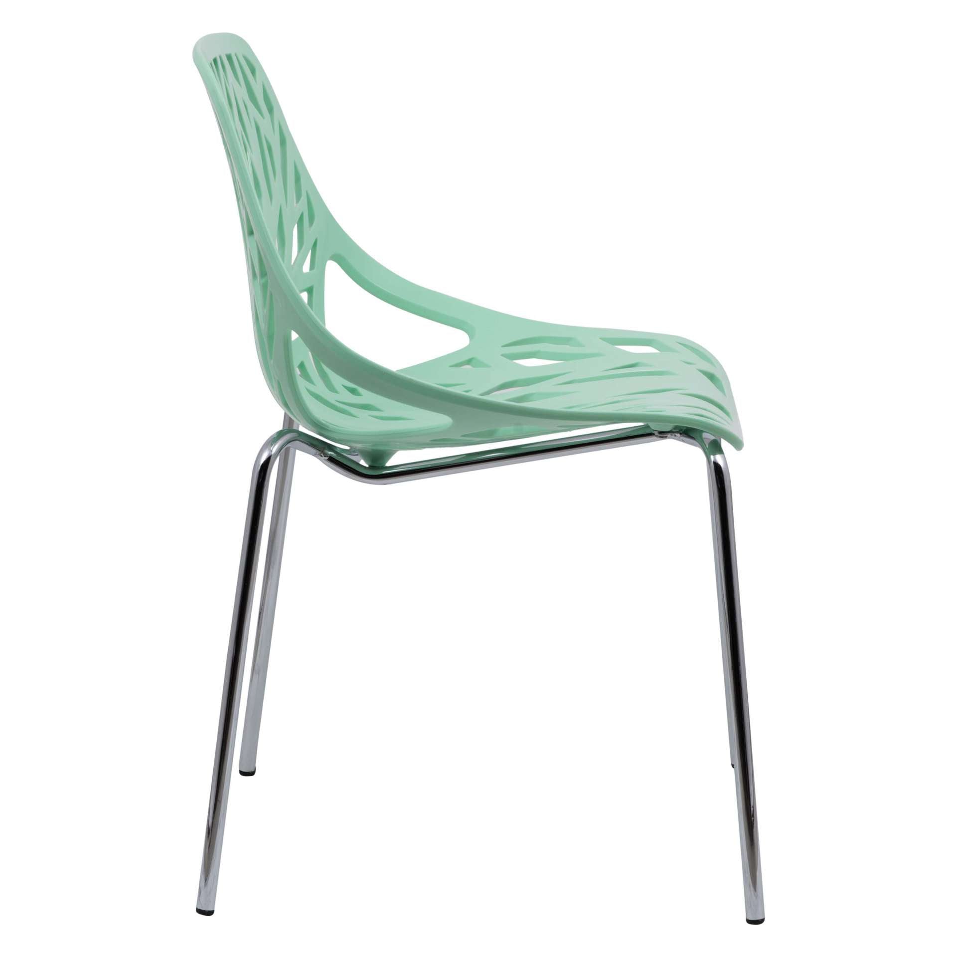 LeisureMod Modern Asbury Dining Chair w/ Chromed Legs, Set of 2 | Dining Chairs | Modishstore - 35