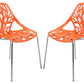 LeisureMod Modern Asbury Dining Chair w/ Chromed Legs, Set of 2 | Dining Chairs | Modishstore - 39
