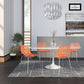 LeisureMod Modern Asbury Dining Chair w/ Chromed Legs, Set of 4 | Dining Chairs | Modishstore - 46
