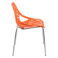 LeisureMod Modern Asbury Dining Chair w/ Chromed Legs, Set of 2 | Dining Chairs | Modishstore - 44