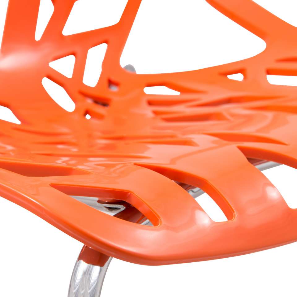 LeisureMod Modern Asbury Dining Chair w/ Chromed Legs | Dining Chairs | Modishstore - 34