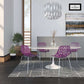 LeisureMod Modern Asbury Dining Chair w/ Chromed Legs, Set of 4 | Dining Chairs | Modishstore - 56