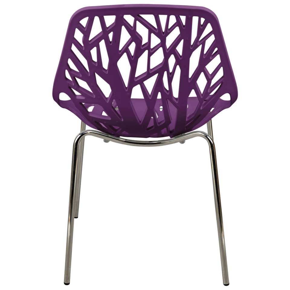 LeisureMod Modern Asbury Dining Chair w/ Chromed Legs, Set of 4 | Dining Chairs | Modishstore - 52