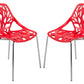 LeisureMod Modern Asbury Dining Chair w/ Chromed Legs, Set of 2 | Dining Chairs | Modishstore - 64