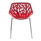LeisureMod Modern Asbury Dining Chair w/ Chromed Legs, Set of 2 | Dining Chairs | Modishstore - 61