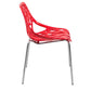 LeisureMod Modern Asbury Dining Chair w/ Chromed Legs, Set of 4 | Dining Chairs | Modishstore - 62