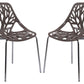 LeisureMod Modern Asbury Dining Chair w/ Chromed Legs, Set of 2 | Dining Chairs | Modishstore - 74