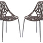 LeisureMod Modern Asbury Dining Chair w/ Chromed Legs, Set of 4 | Dining Chairs | Modishstore - 73