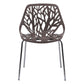 LeisureMod Modern Asbury Dining Chair w/ Chromed Legs, Set of 4 | Dining Chairs | Modishstore - 72