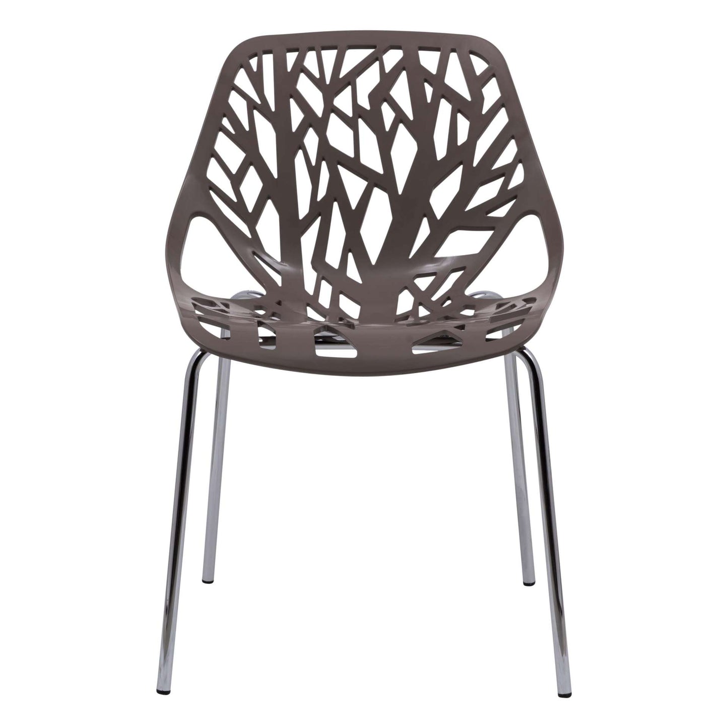 LeisureMod Modern Asbury Dining Chair w/ Chromed Legs, Set of 4 | Dining Chairs | Modishstore - 72