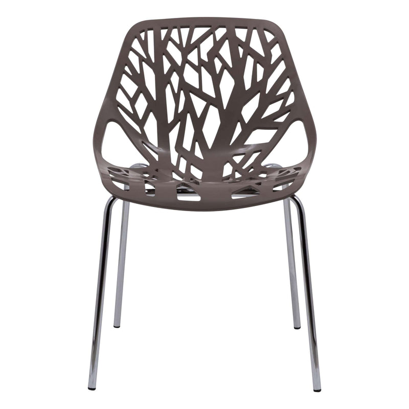 LeisureMod Modern Asbury Dining Chair w/ Chromed Legs | Dining Chairs | Modishstore - 4