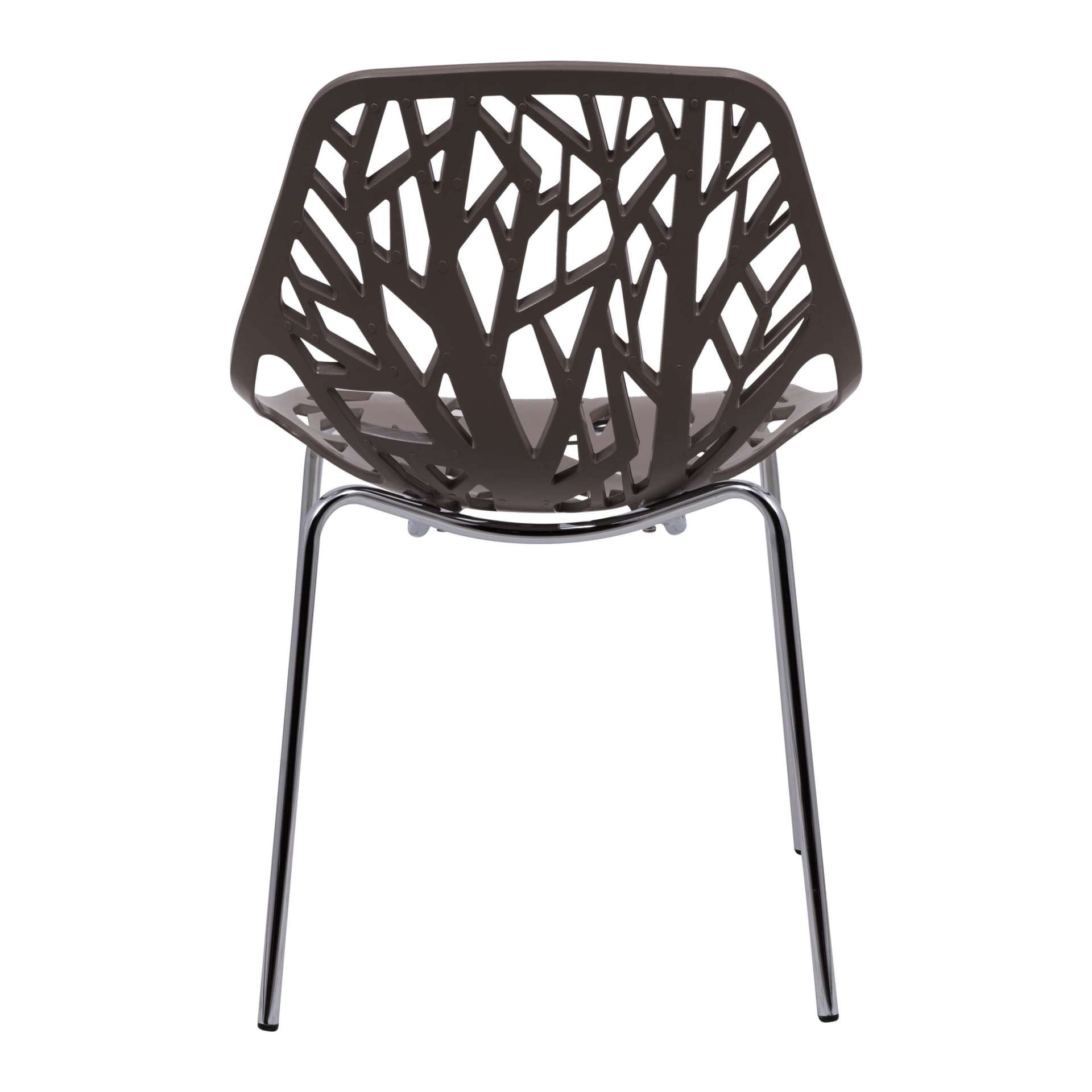 LeisureMod Modern Asbury Dining Chair w/ Chromed Legs | Dining Chairs | Modishstore - 2