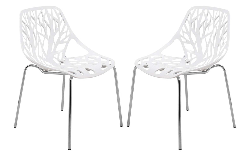LeisureMod Modern Asbury Dining Chair w/ Chromed Legs, Set of 2 | Dining Chairs | Modishstore - 82