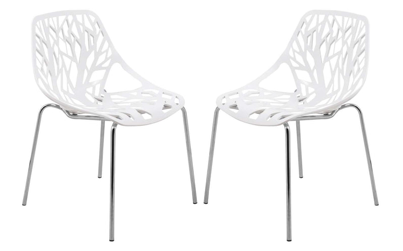 LeisureMod Modern Asbury Dining Chair w/ Chromed Legs, Set of 2 | Dining Chairs | Modishstore - 82