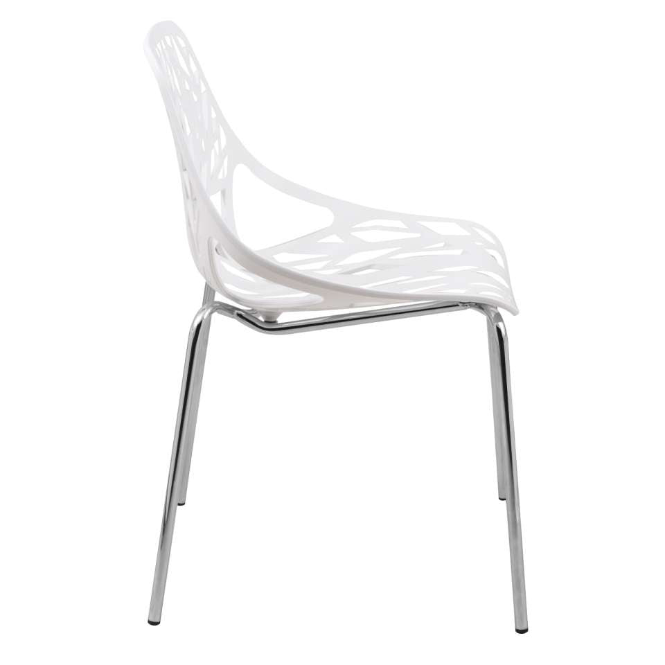 LeisureMod Modern Asbury Dining Chair w/ Chromed Legs, Set of 2 | Dining Chairs | Modishstore - 80