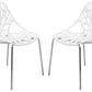 LeisureMod Modern Asbury Dining Chair w/ Chromed Legs, Set of 4 | Dining Chairs | Modishstore - 82