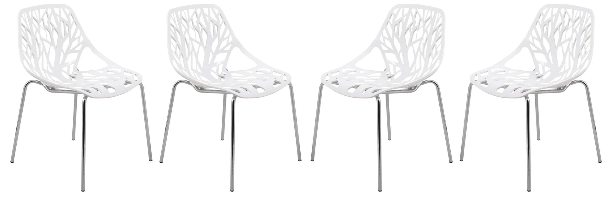 LeisureMod Modern Asbury Dining Chair w/ Chromed Legs, Set of 4 | Dining Chairs | Modishstore - 82