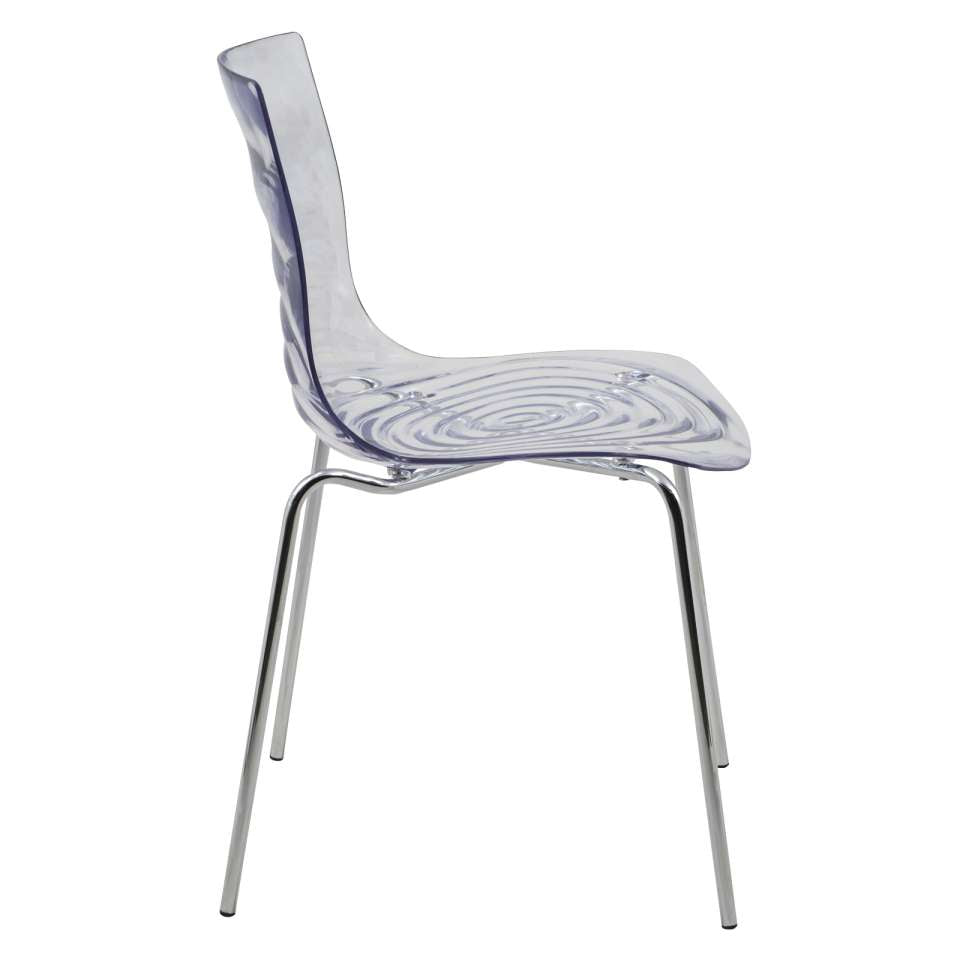 LeisureMod Astor Water Ripple Design Dining Chair Set of 4 | Dining Chairs | Modishstore - 3