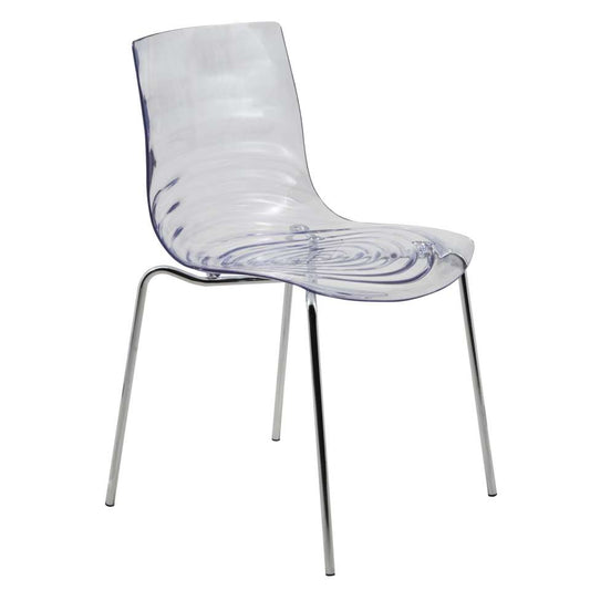 LeisureMod Astor Water Ripple Design Dining Chair | Dining Chairs | Modishstore