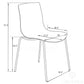LeisureMod Astor Water Ripple Design Dining Chair | Dining Chairs | Modishstore - 19