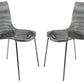 LeisureMod Astor Water Ripple Design Dining Chair Set of 4 | Dining Chairs | Modishstore - 8