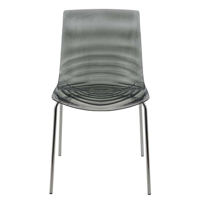 LeisureMod Astor Water Ripple Design Dining Chair Set of 4 | Dining Chairs | Modishstore
