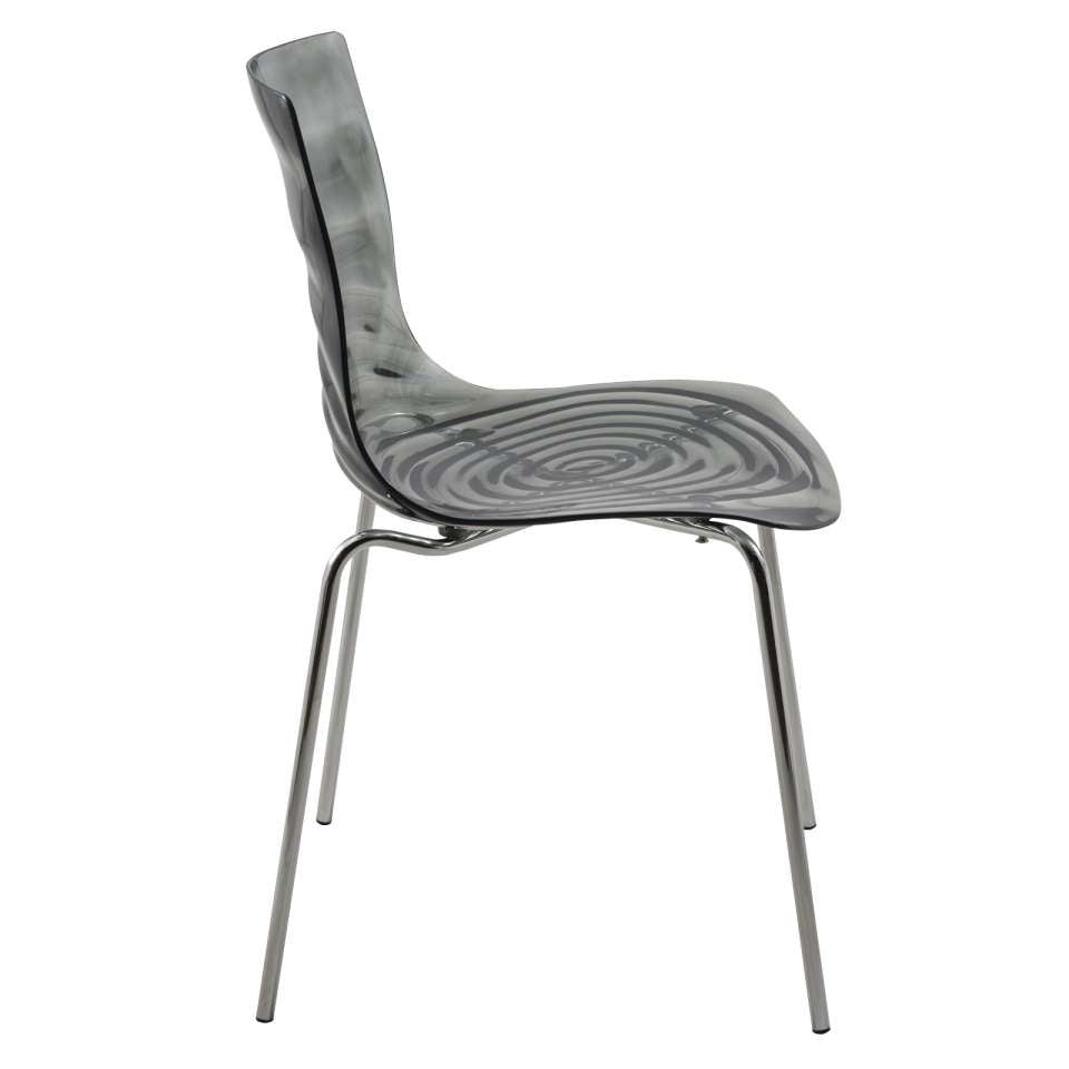 LeisureMod Astor Water Ripple Design Dining Chair | Dining Chairs | Modishstore - 4