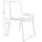 LeisureMod Astor Water Ripple Design Dining Chair | Dining Chairs | Modishstore - 12