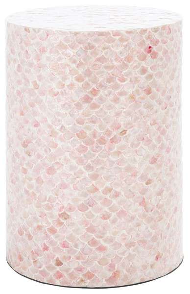 Safavieh Emberlyn Round Accent Table - Pink | Accent Tables | Modishstore