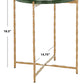 Safavieh Tengah Round Glass Accent Table - Green | Accent Tables | Modishstore - 8