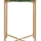 Safavieh Tengah Round Glass Accent Table - Green | Accent Tables | Modishstore